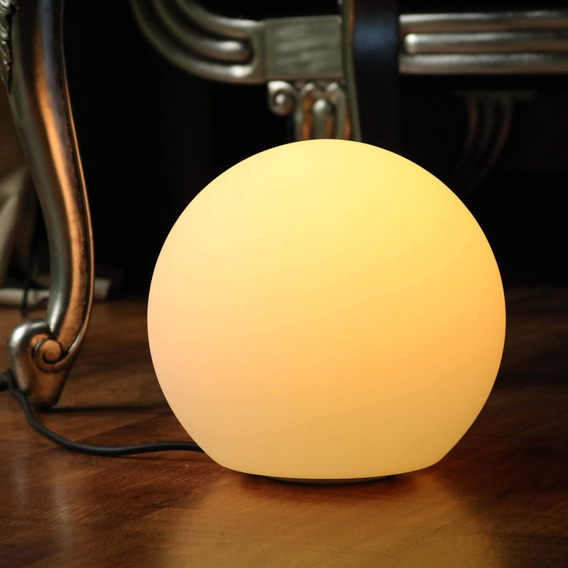 Bedlamp Op Netvoeding, 25cm Meerkleurige LED Bol Met Afstandsbediening