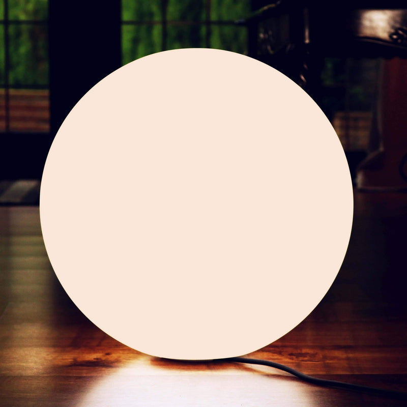 Decoratieve Ronde Bedlamp, 30cm LED E27 Bollicht, Warm Wit