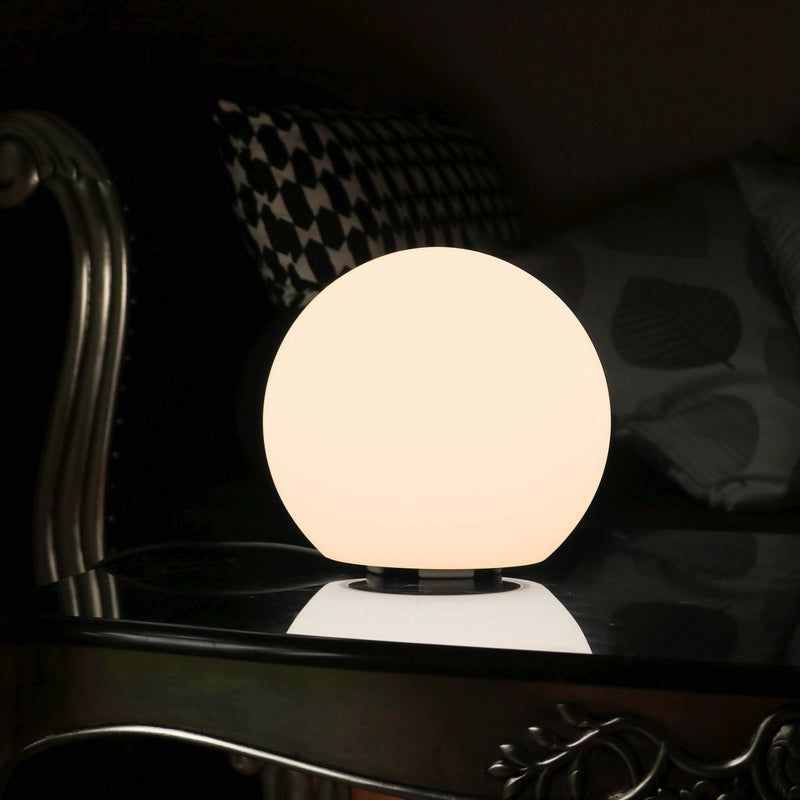 Moderne Bedlamp Slaapkamer, 25cm Bol, LED E27 Warm Wit