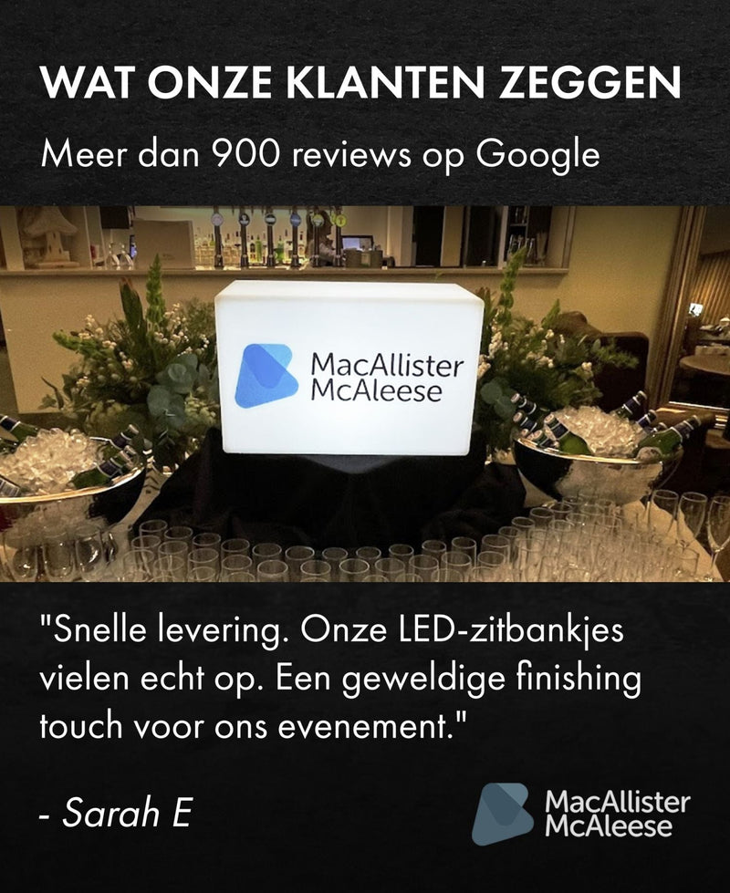 Gepersonaliseerd Relatiegeschenk Lichtbak, Draadloze Meerkleurige LED Display