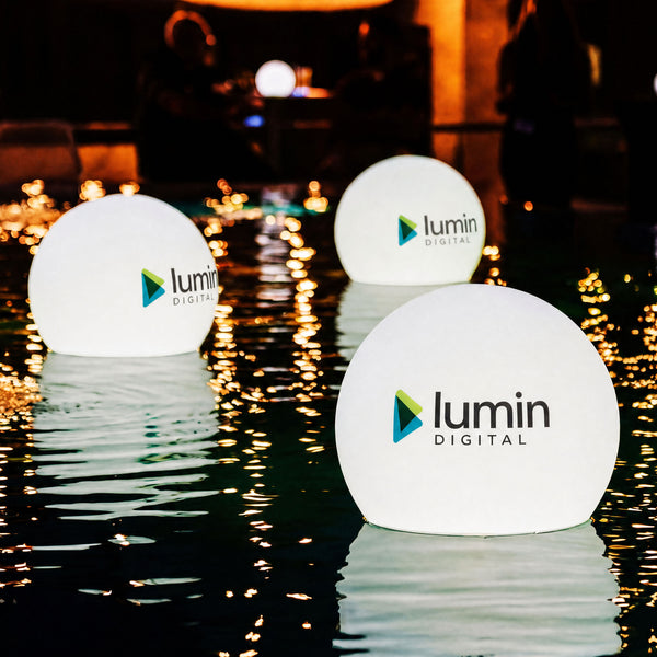 Gepersonaliseerde LED-lamp voor zwembad of vijver, drijvend licht, verlicht display