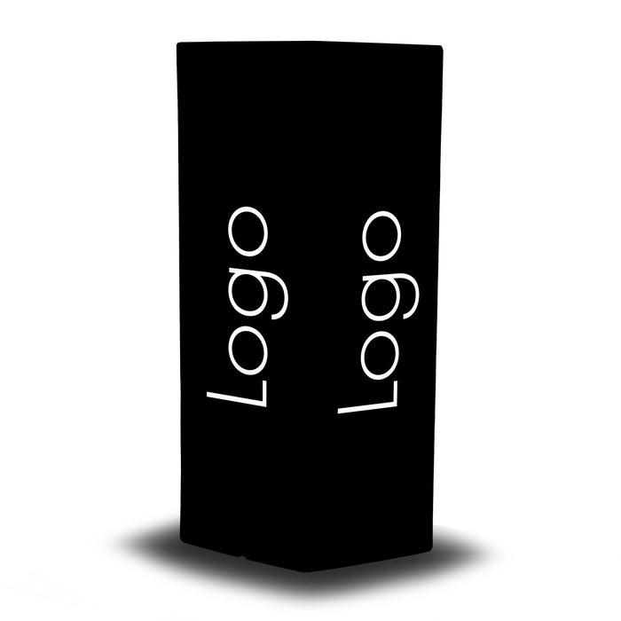 LED lichtbak, personaliseerbare verlichte reclamezuil, hoge staande verlichte display uithangbord lichtreclame voor beurs, expo, evenement