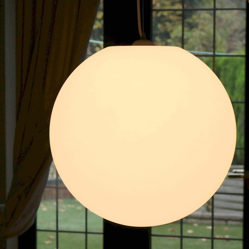 Grote Hanglamp, 40cm Hangende Bolverlichting, Warm Wit E27 LED