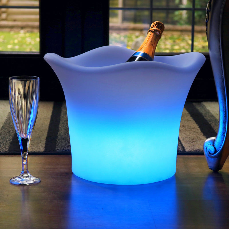 LED Lichtgevende Wijnkoeler, Champagnekoeler, Op Netvoeding, Feestverlichting, Tuinlamp, Buiten