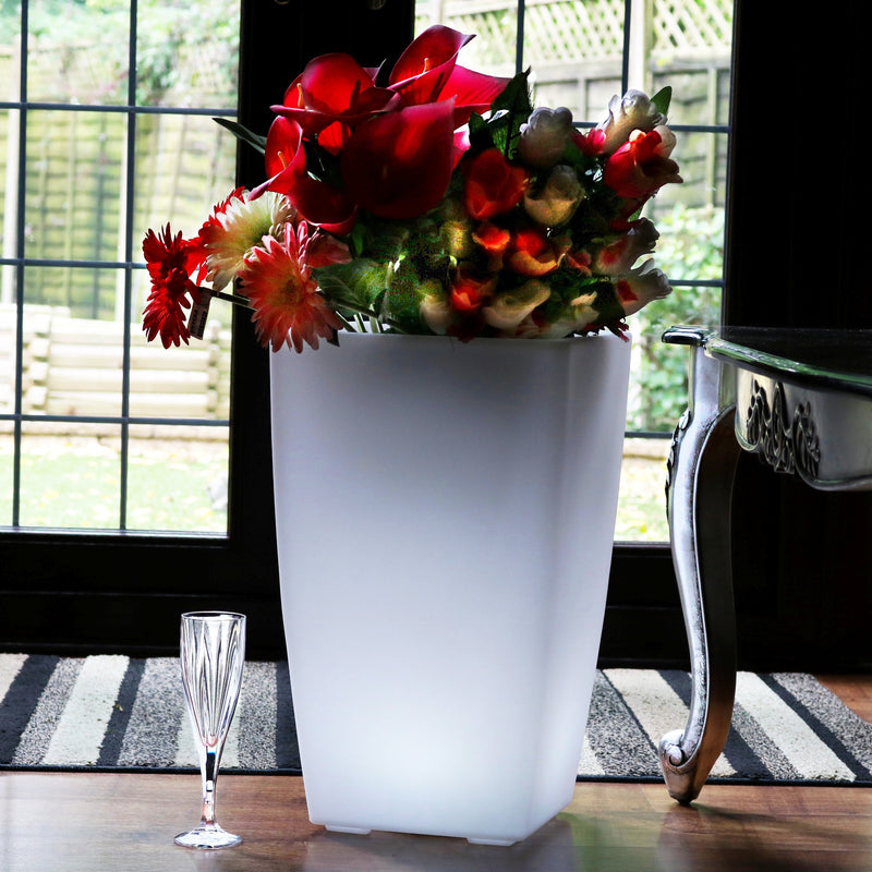Buitenlamp, LED Wijnkoeler Champagnekoeler IJsemmer, Drankenkoeler, 50 cm, Tuinverlichting