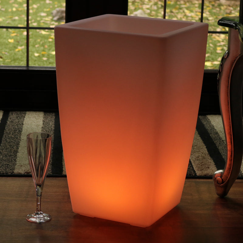 LED Bloemenvaas, 50cm Lichtgevende Vaas, Op Netvoeding, Buitenverlichting, Tuinlamp