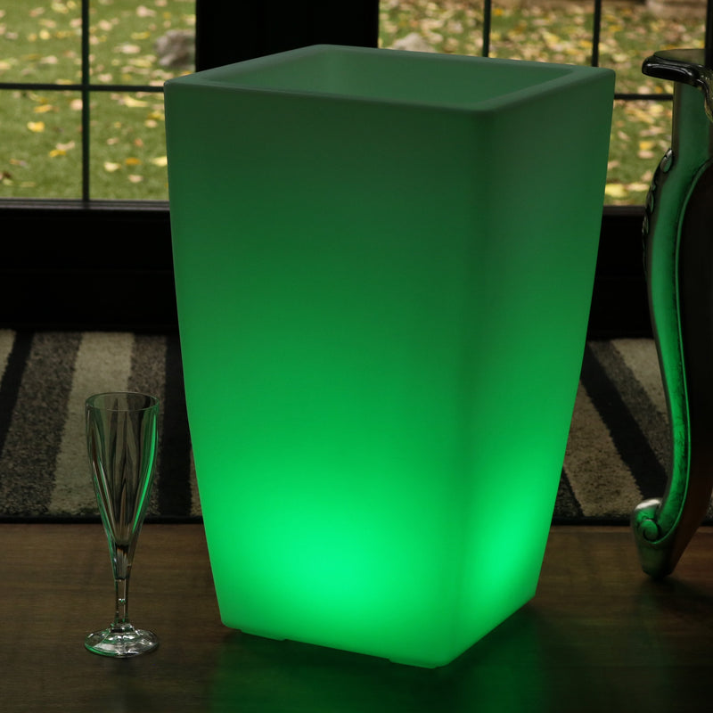Buitenlamp, LED Wijnkoeler Champagnekoeler IJsemmer, Drankenkoeler, 50 cm, Tuinverlichting