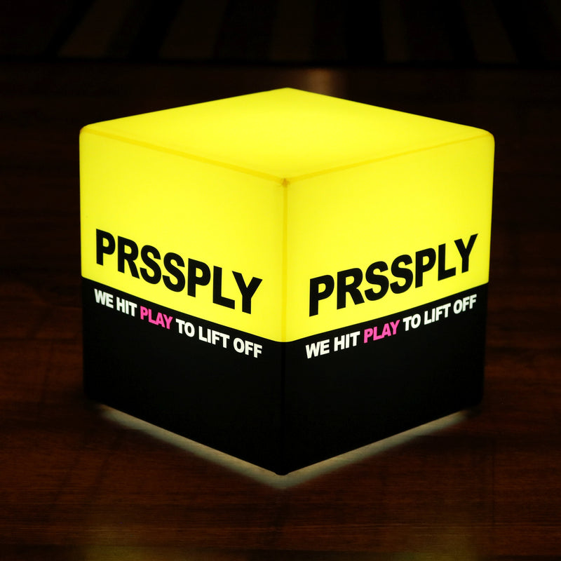Op maat gemaakte lichtbak met logo, LED kubus met merk, stoel tafel kruk, achtergrondverlichting, display bord voor evenementen, Expo, Trade Show