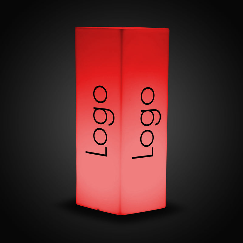 Zuil Logo Lichtbak, groot verlicht merk of logo op maat gemaakte lamp, display voor promotie, beurs, tentoonstelling, vakbeurs, evenement
