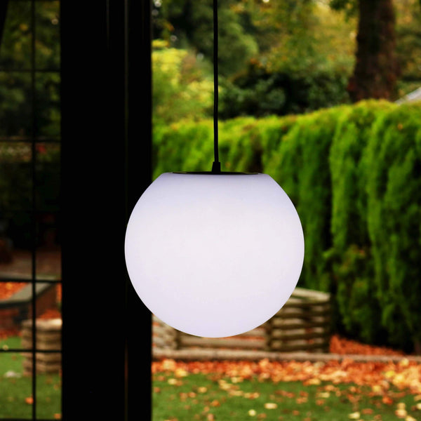 Hangamp, Moderne Hanglamp, 15cm bal, Witte E27 LED