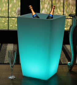 50cm Vloerlamp Staande LED Champagne Emmer Wijnkoeler, Buitenlamp, Drankenkoeler, Feestverlichting