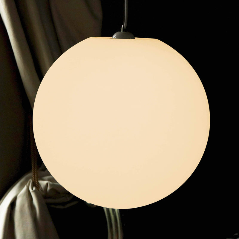 Grote 60cm LED hanglamp, Globe Bol E27 Hangende lamp, Warm Wit