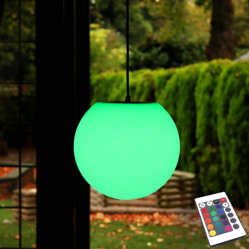 LED Hanglamp  Buitenlamp Tuinlamp, Oplaadbaar, Meerkleurig, 25cm