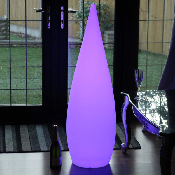 Grote Outdoor LED Vloerlamp, Draadloze Meerkleurige Tuinlamp, 120cm