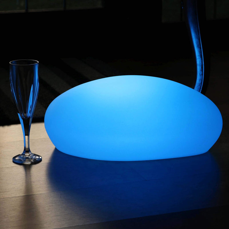 Designer LED Tafellamp, Draadloze Meerkleurige Sfeerverlichting, Steen