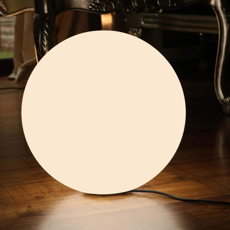 Decoratieve Ronde Bedlamp, 30cm LED E27 Bollicht, Warm Wit