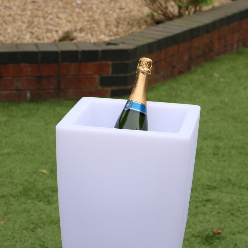 Buitenlamp, LED Wijnkoeler Champagnekoeler IJsemmer, Drankenkoeler, 50 cm, Tuinverlichting