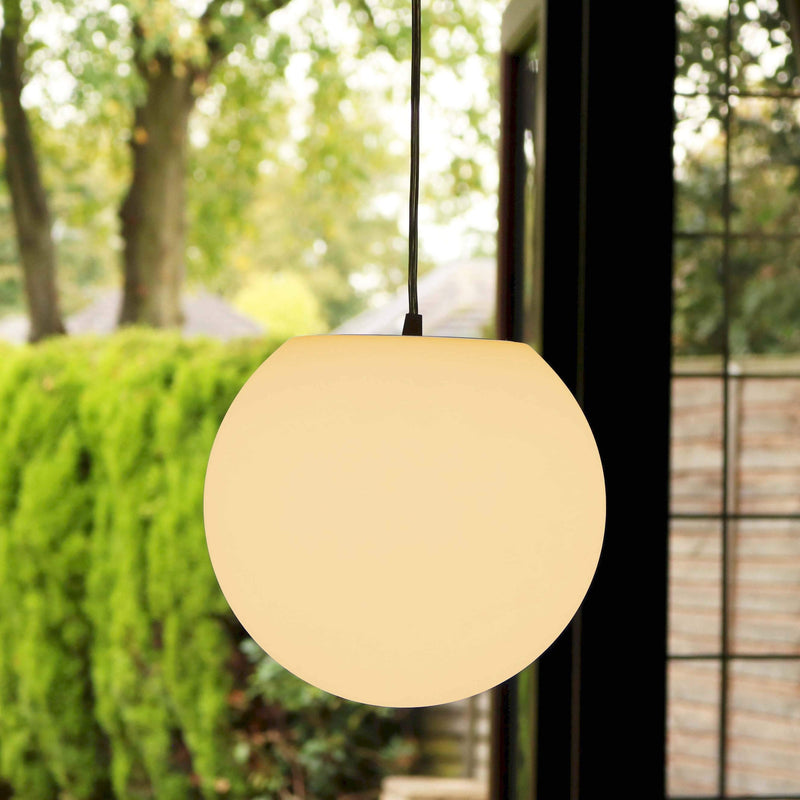 Moderne Hanglamp, 30cm Bol met Warm Witte E27 lamp