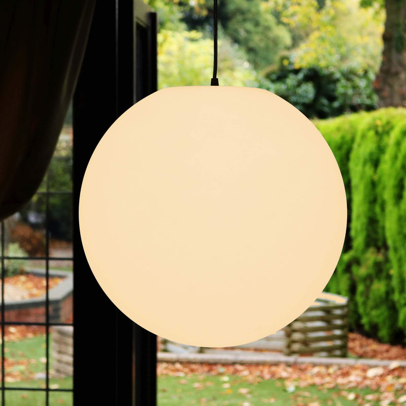 Grote Hanglamp, 40cm Hangende Bolverlichting, Warm Wit E27 LED