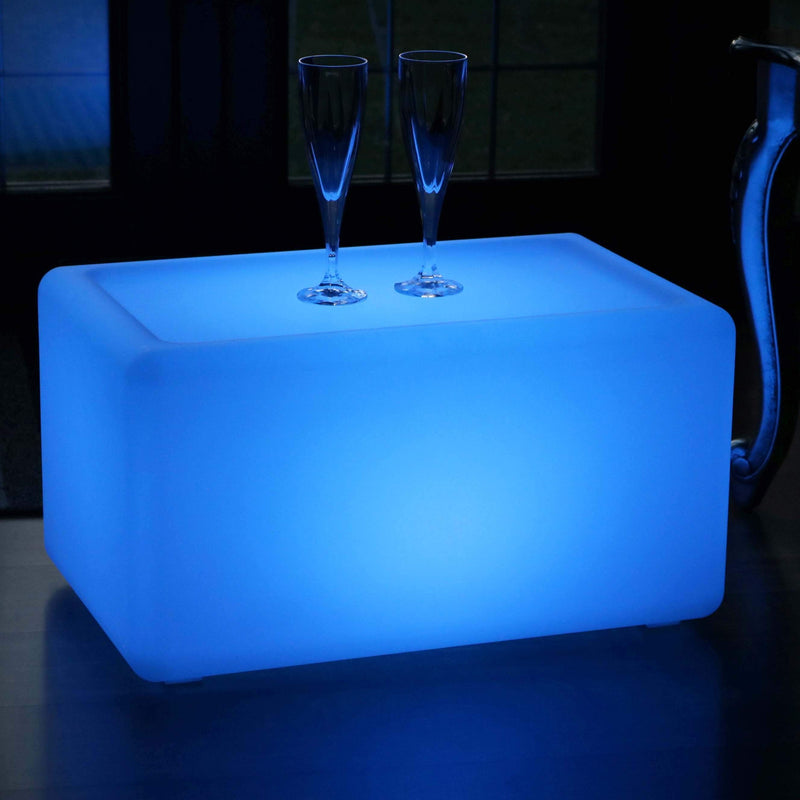 Verlichte LED Bank Zitbank Meubilair Draadloze Meerkleurige Vloerlamp