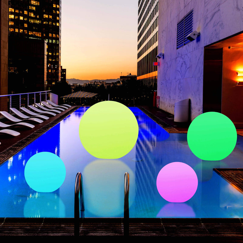 Drijvende LED Bol Voor Zwembad, Bubbelbad, Vijver , LED Tuinlamp, 20cm