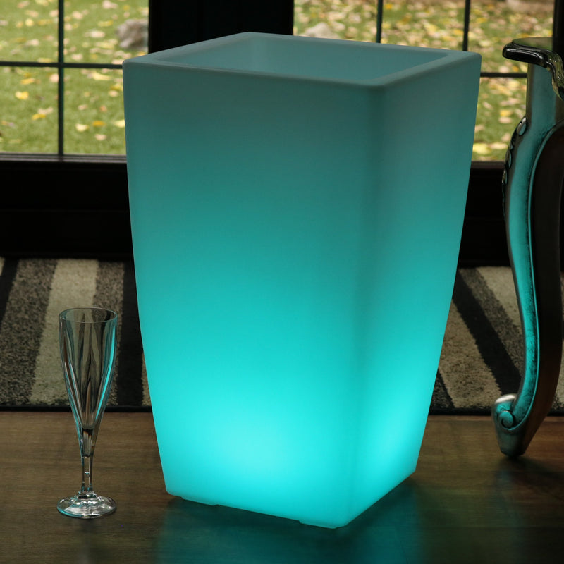 Buitenlamp, LED Wijnkoeler Champagnekoeler IJsemmer, Drankenkoeler, 50 cm, Tuinverlichting