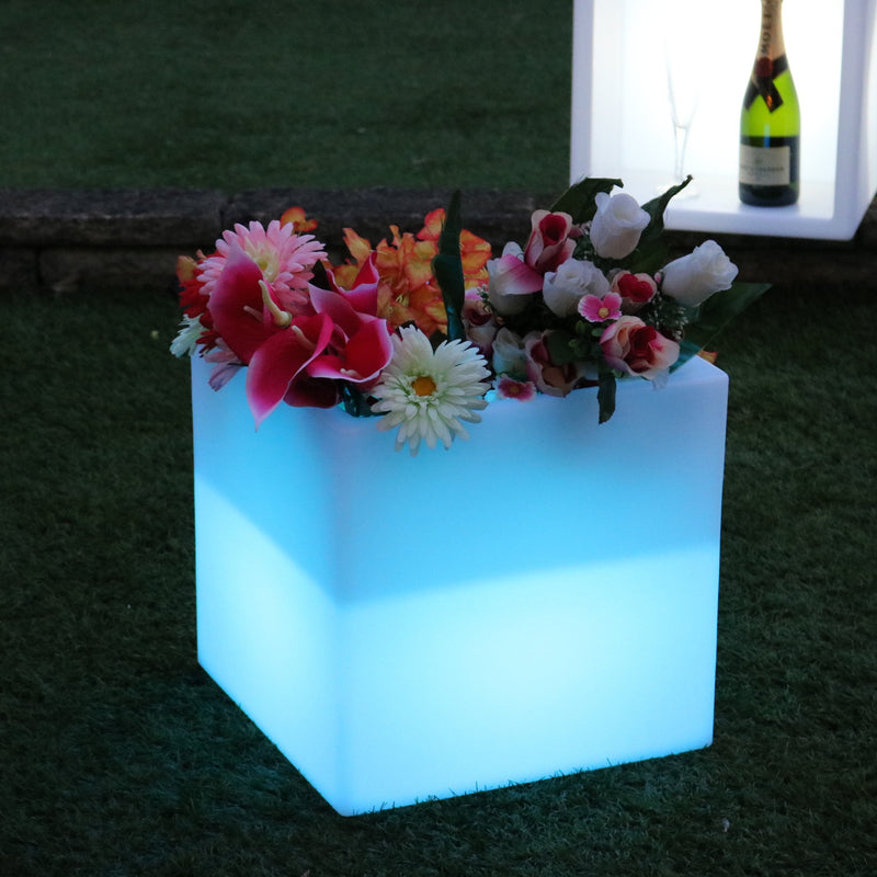 LED RGB Bloempot, Vaas, Buiteverlichting voor Tuin, Patio, Terras, Balkon, Sfeerverlichting