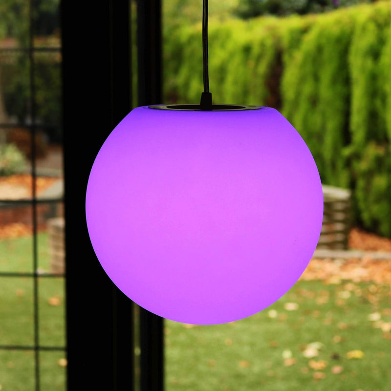 LED Hanglamp  Buitenlamp Tuinlamp, Oplaadbaar, Meerkleurig, 25cm