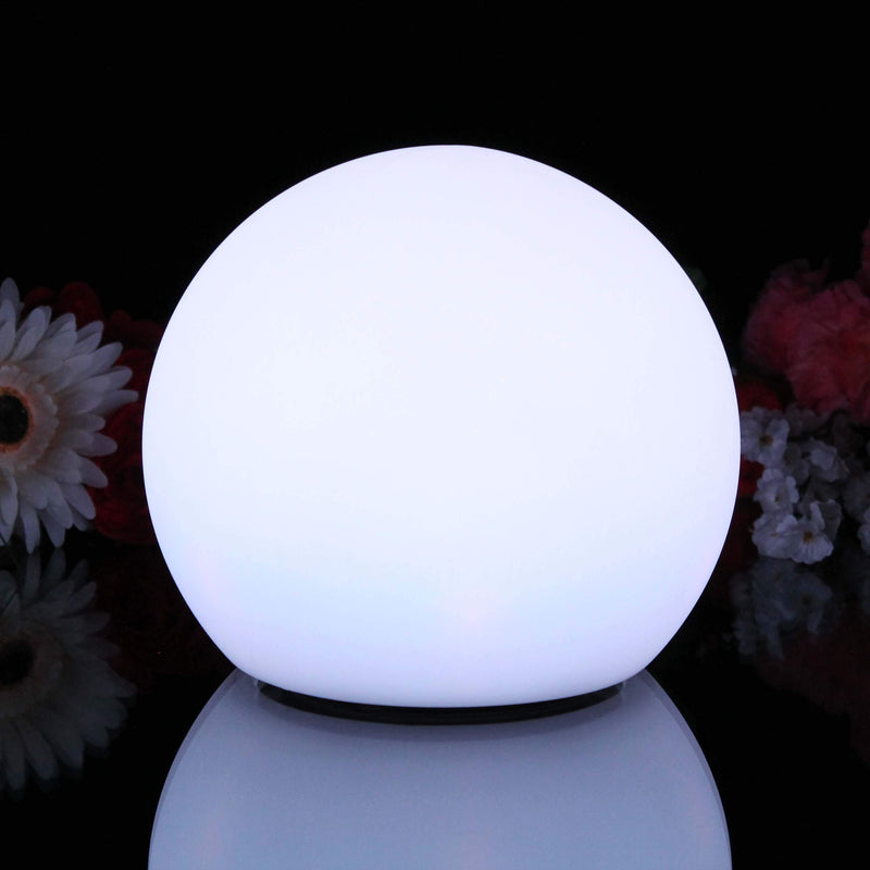 Ronde Draadloze Bedlamp, Meerkleurig LED Sfeerlicht, 20cm