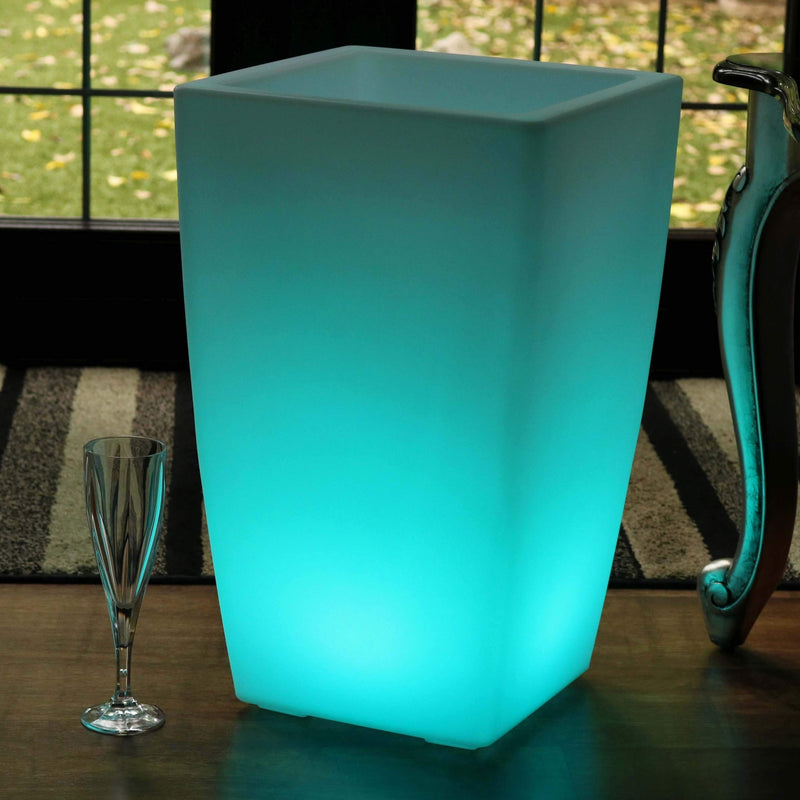 LED Vaas, Buitenlamp, Tuinverlichting, Bloempot, 50cm Hoog