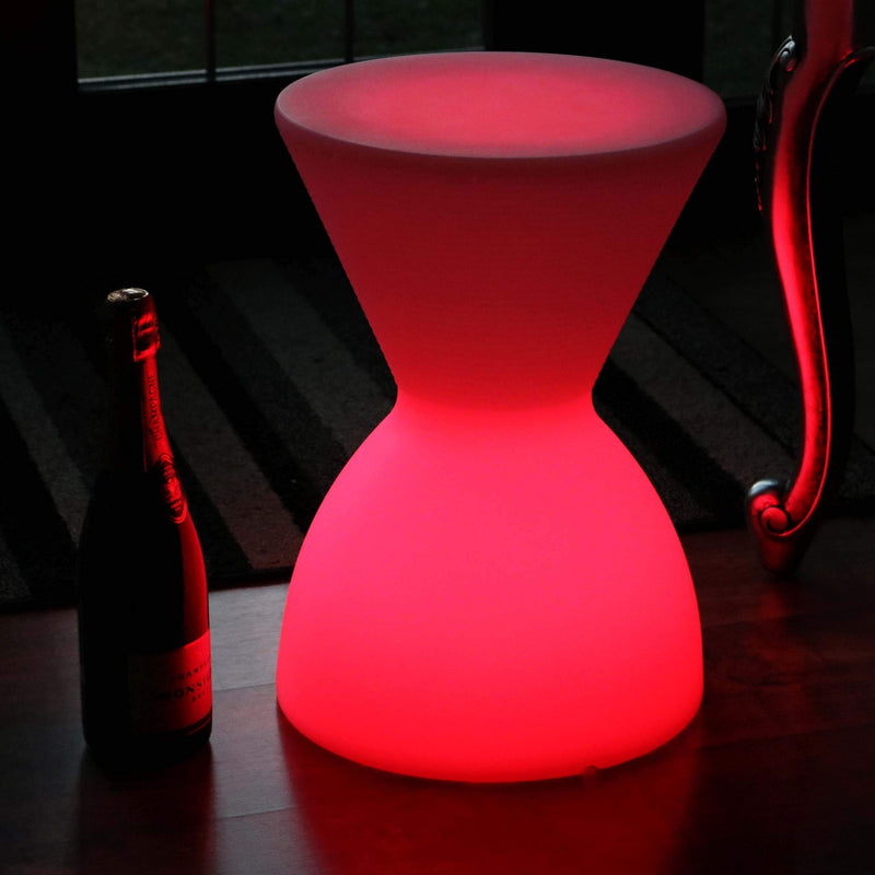 LED Kruk Lamp, Draadloos Meerkleurige Stoel, Bijzettafel Vloerlamp