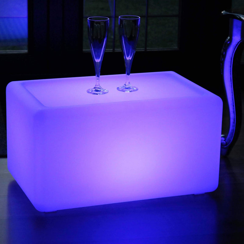 Verlichte LED Bank Zitbank Meubilair Draadloze Meerkleurige Vloerlamp