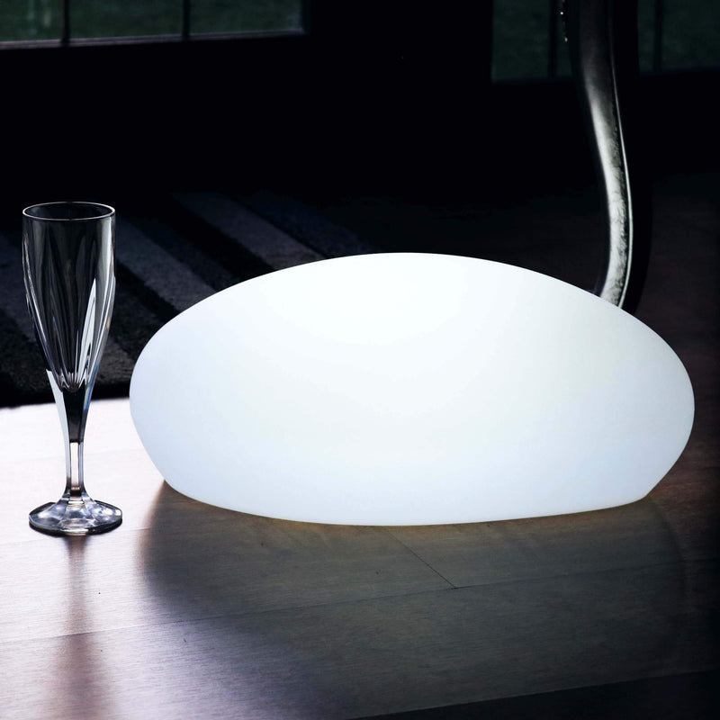 Designer LED Tafellamp, Draadloze Meerkleurige Sfeerverlichting, Steen