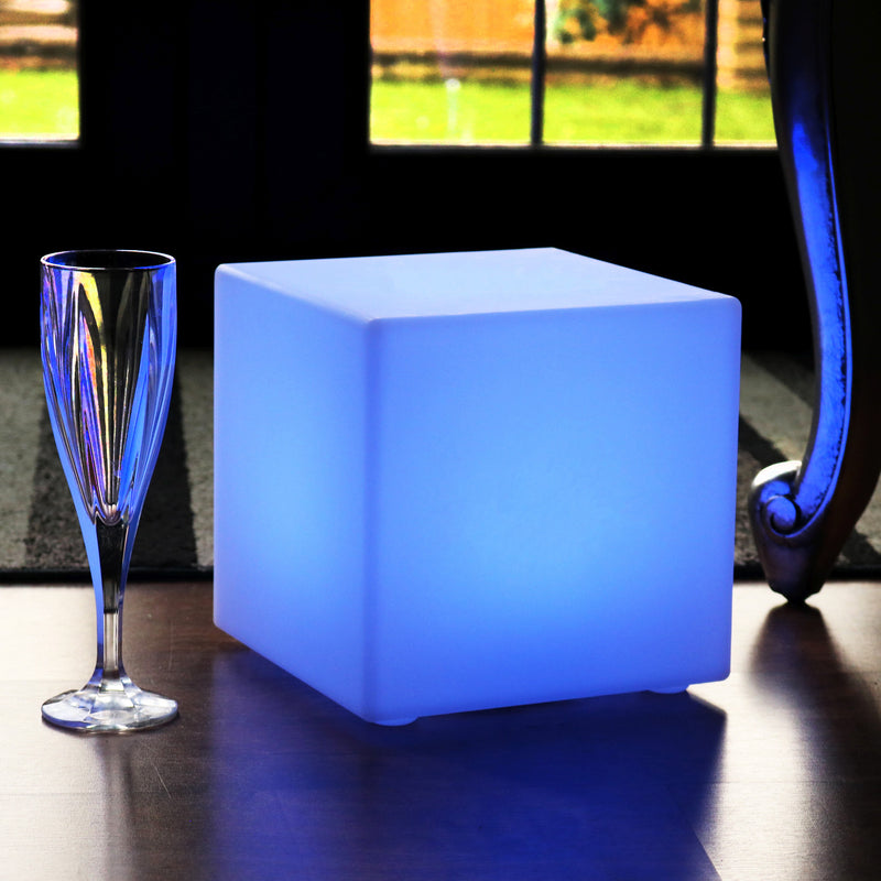 Oplichtende LED Kubus 20cm, Draadloze RGB Lamp Met Afstandsbediening