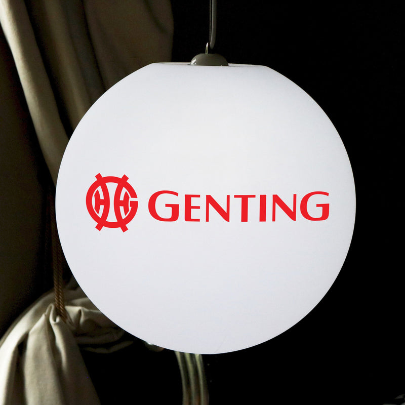 Gepersonaliseerde LED plafondlamp, op maat gemaakt, met logo E27 hanglamp, 50 cm bol