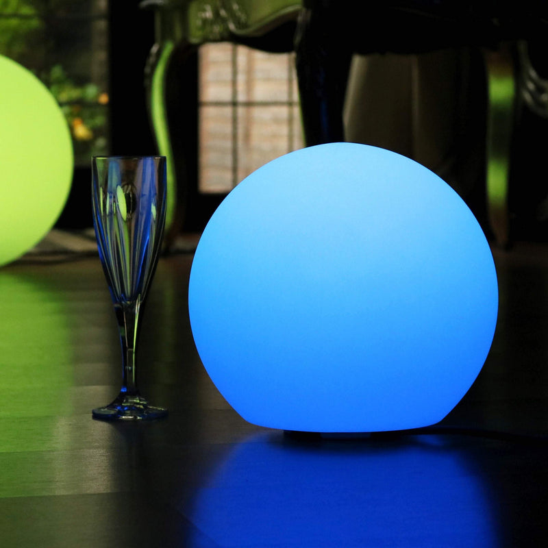 Tafellamp Op Netvoeding, 30cm Meerkleurige LED Bol, Afstandsbediening