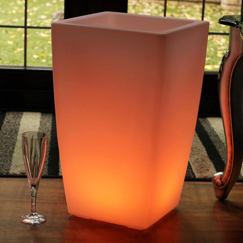 LED Vaas, Buitenlamp, Tuinverlichting, Bloempot, 50cm Hoog
