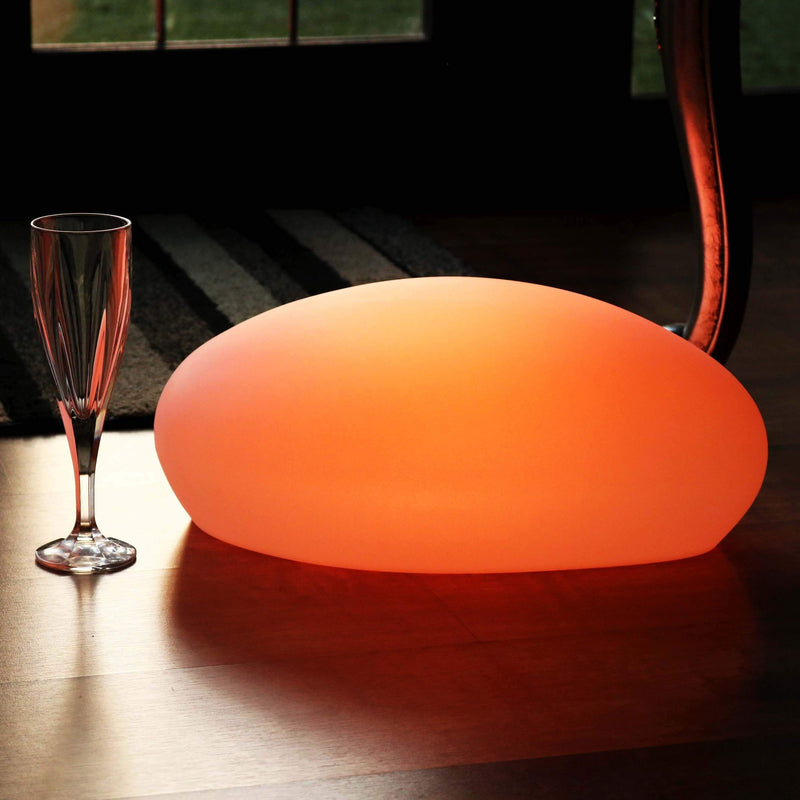 Designer LED Tafellamp, Draadloze Meerkleurige Sfeerverlichting, Steen