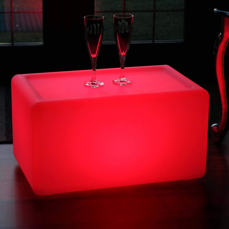 Verlichte LED Bank Zitbank Meubilair Draadloze Meerkleurige Vloerlamp