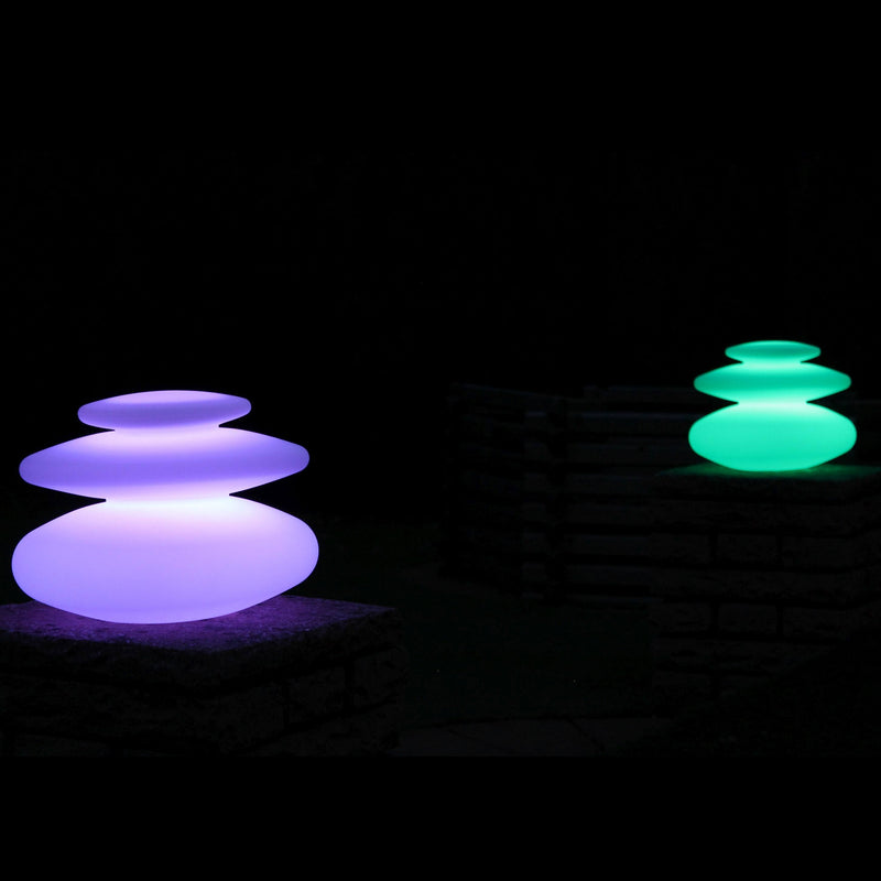 Decoratieve Draadloze Buiten LED Tafellamp, Meerkleurig, 28cm
