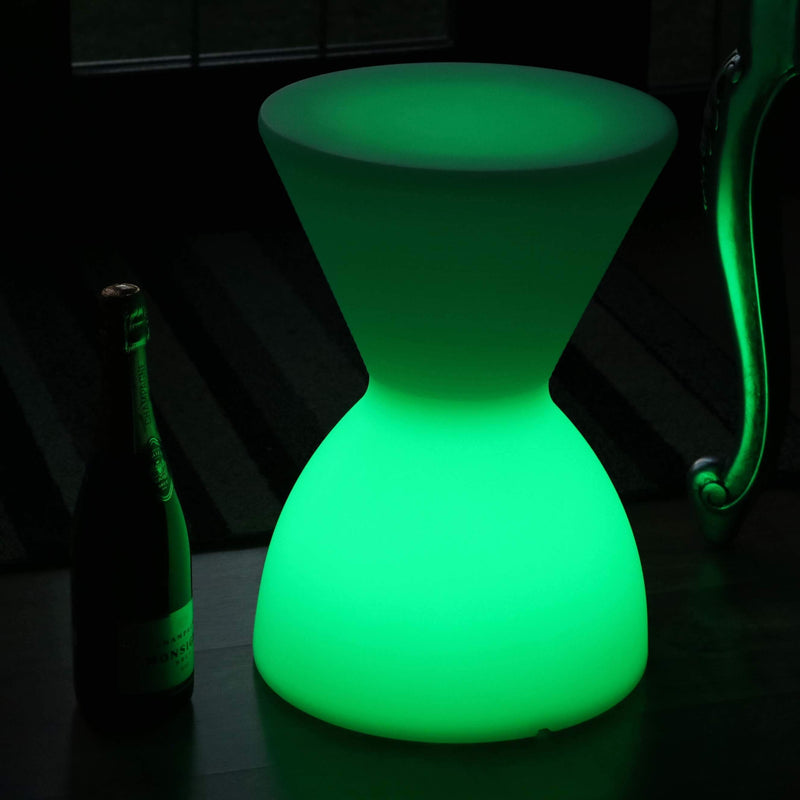 LED Kruk Lamp, Draadloos Meerkleurige Stoel, Bijzettafel Vloerlamp