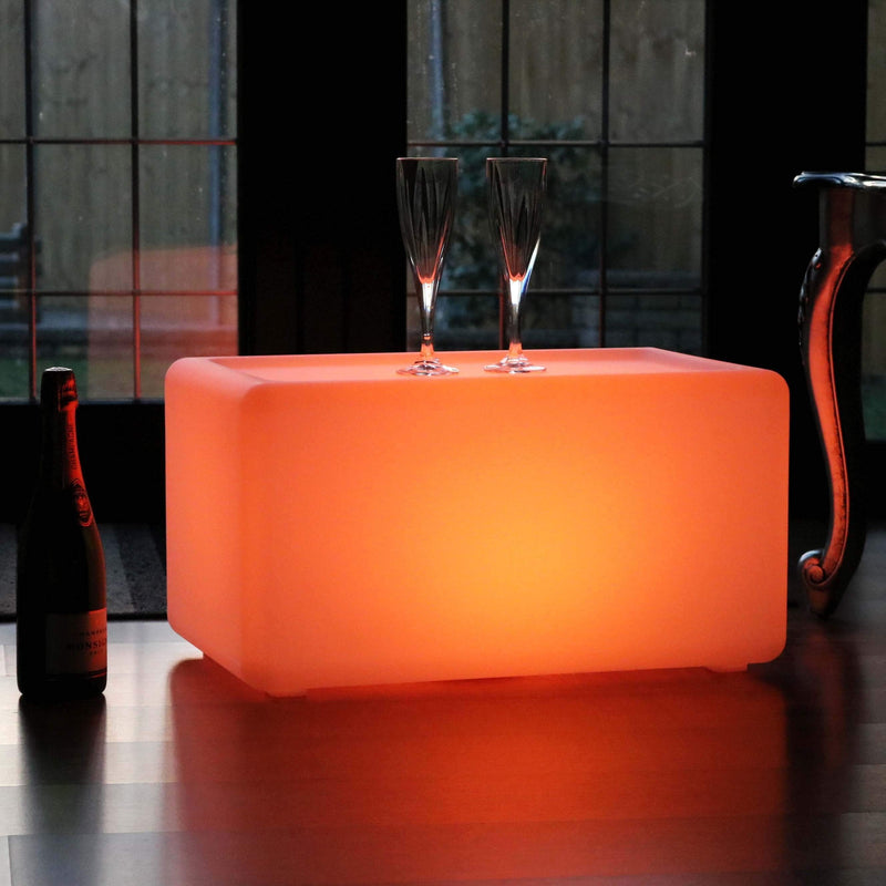 Verlichte LED Bank Zitbank Meubilair Draadloze Meerkleurige Vloerlamp