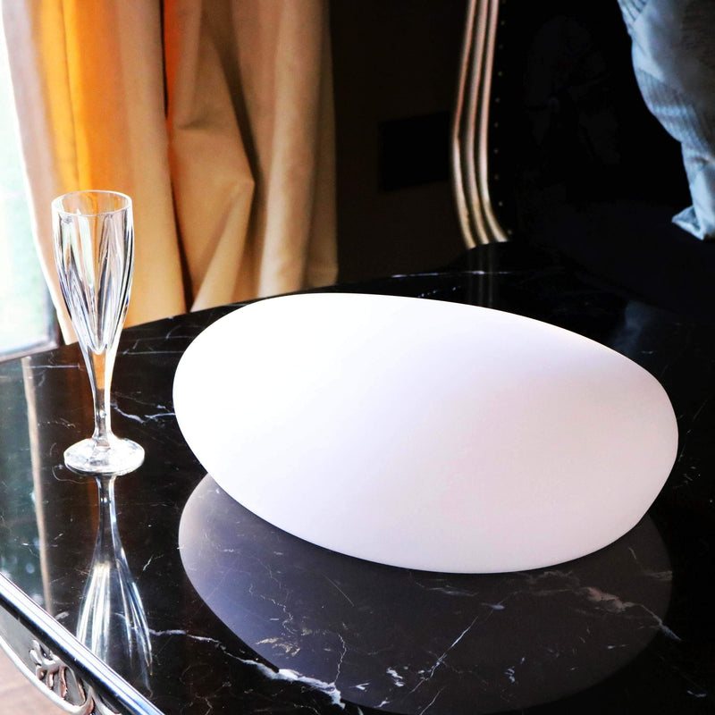 Designer LED Tafellamp, Draadloze Meerkleurige Sfeerverlichting, Steen