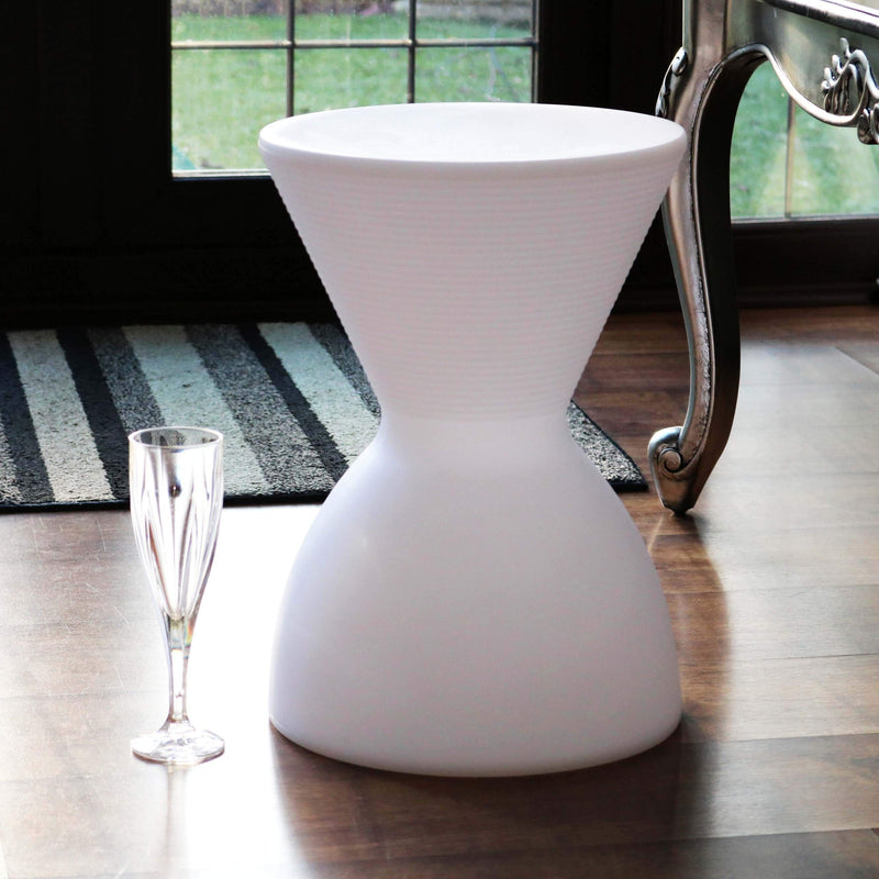 LED Kruk Lamp, Draadloos Meerkleurige Stoel, Bijzettafel Vloerlamp