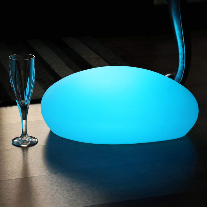 Designer LED Tafellamp, Draadloze Meerkleurige Sfeerverlichting, Steen