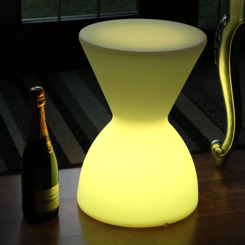 LED Kruk Lamp, Draadloos Meerkleurige Stoel, Bijzettafel Vloerlamp