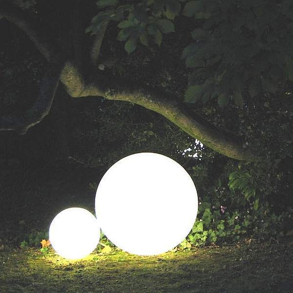 RGB Verlichte Bol, Draadloze LED Vloer Staande Lamp Woonkamer, 40cm
