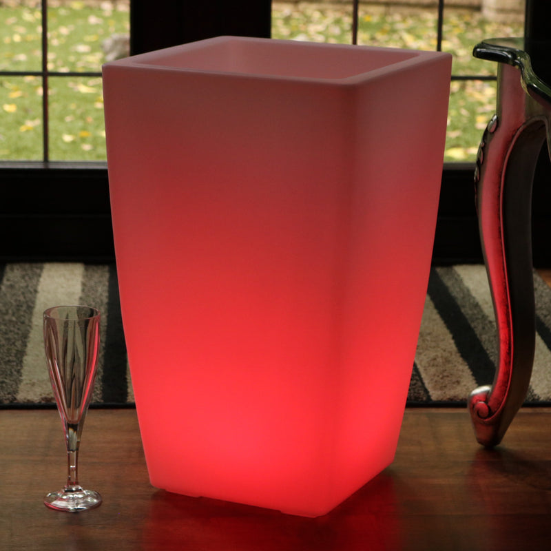 Buitenlamp, LED Wijnkoeler Champagnekoeler IJsemmer, Drankenkoeler, 50 cm, Tuinverlichting