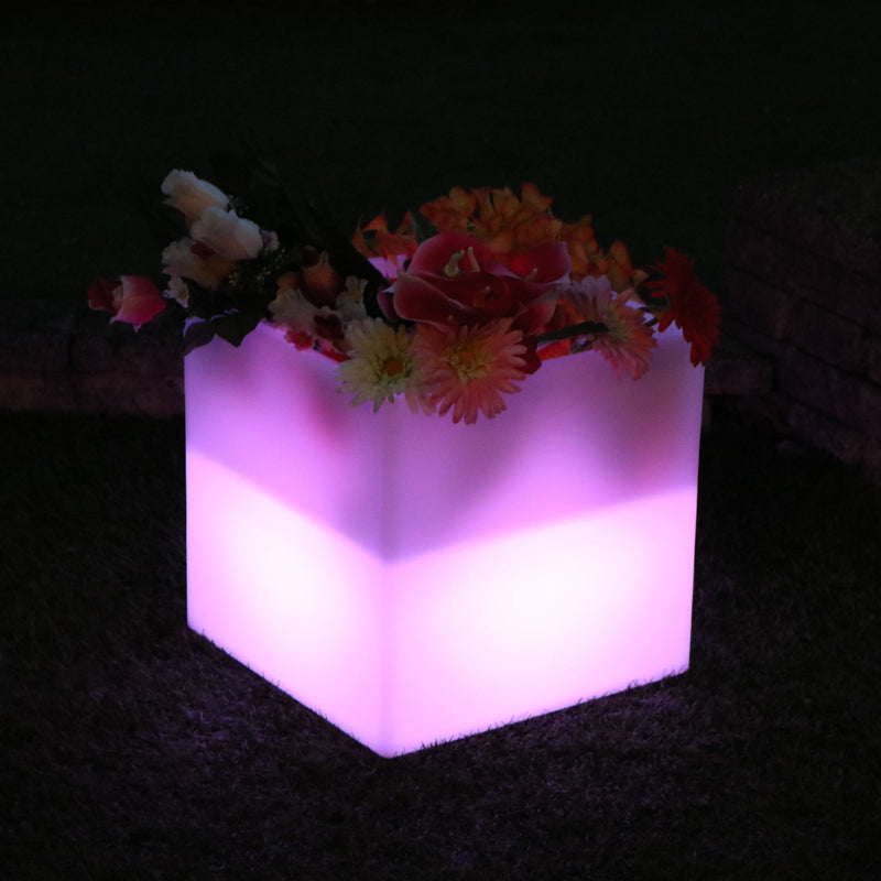LED RGB Bloempot, Vaas, Buiteverlichting voor Tuin, Patio, Terras, Balkon, Sfeerverlichting