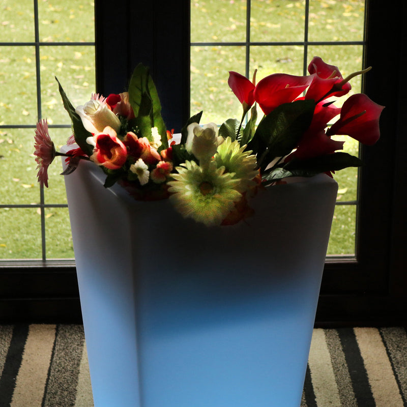 LED Bloemenvaas Plantenpot, 75cm Grote Staande Verlichte Vaas, Buitenverlichting, Tuinlamp